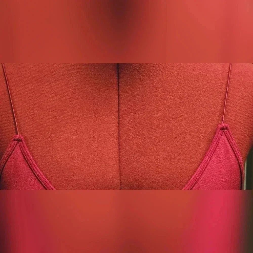 Free People, Size XS/S, Cherry Red Strappy Crop